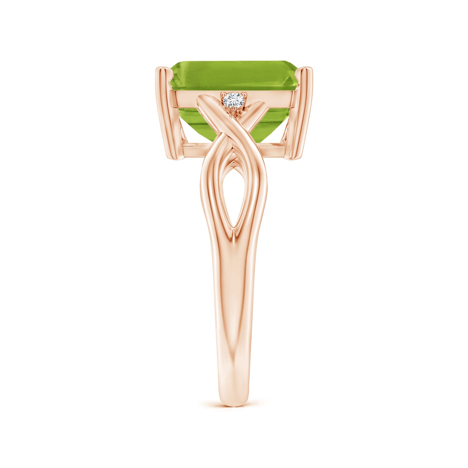 AAA - Peridot / 3.83 CT / 14 KT Rose Gold