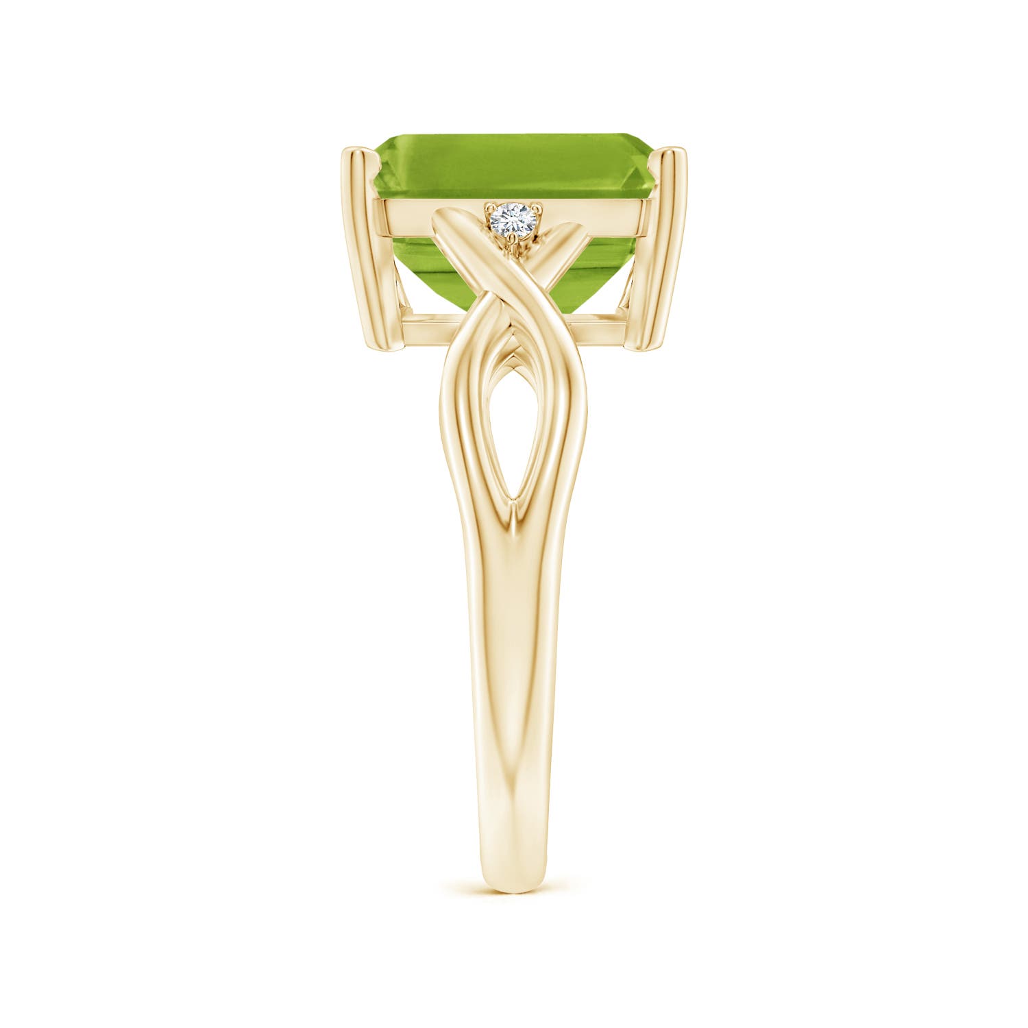 AAA - Peridot / 3.83 CT / 14 KT Yellow Gold