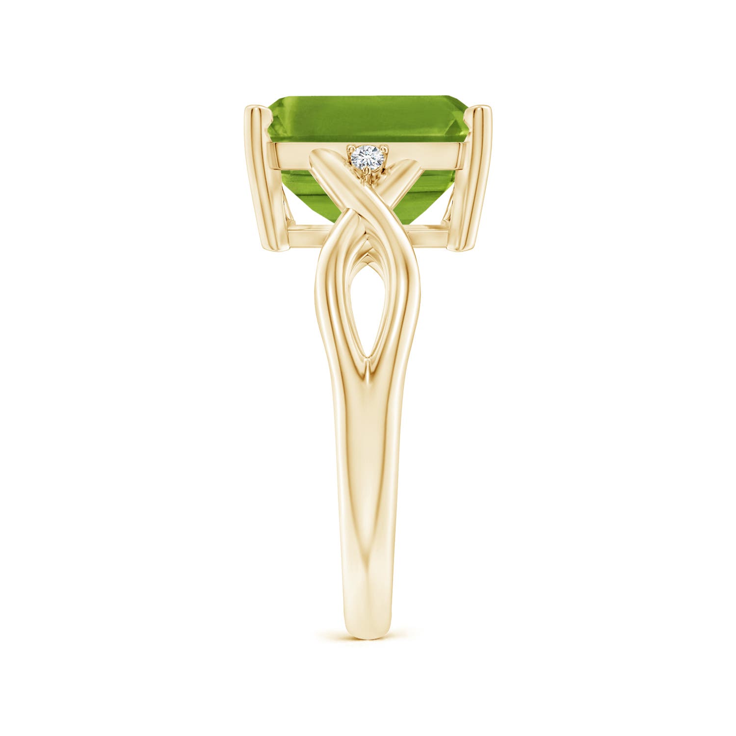 AAAA - Peridot / 3.83 CT / 14 KT Yellow Gold