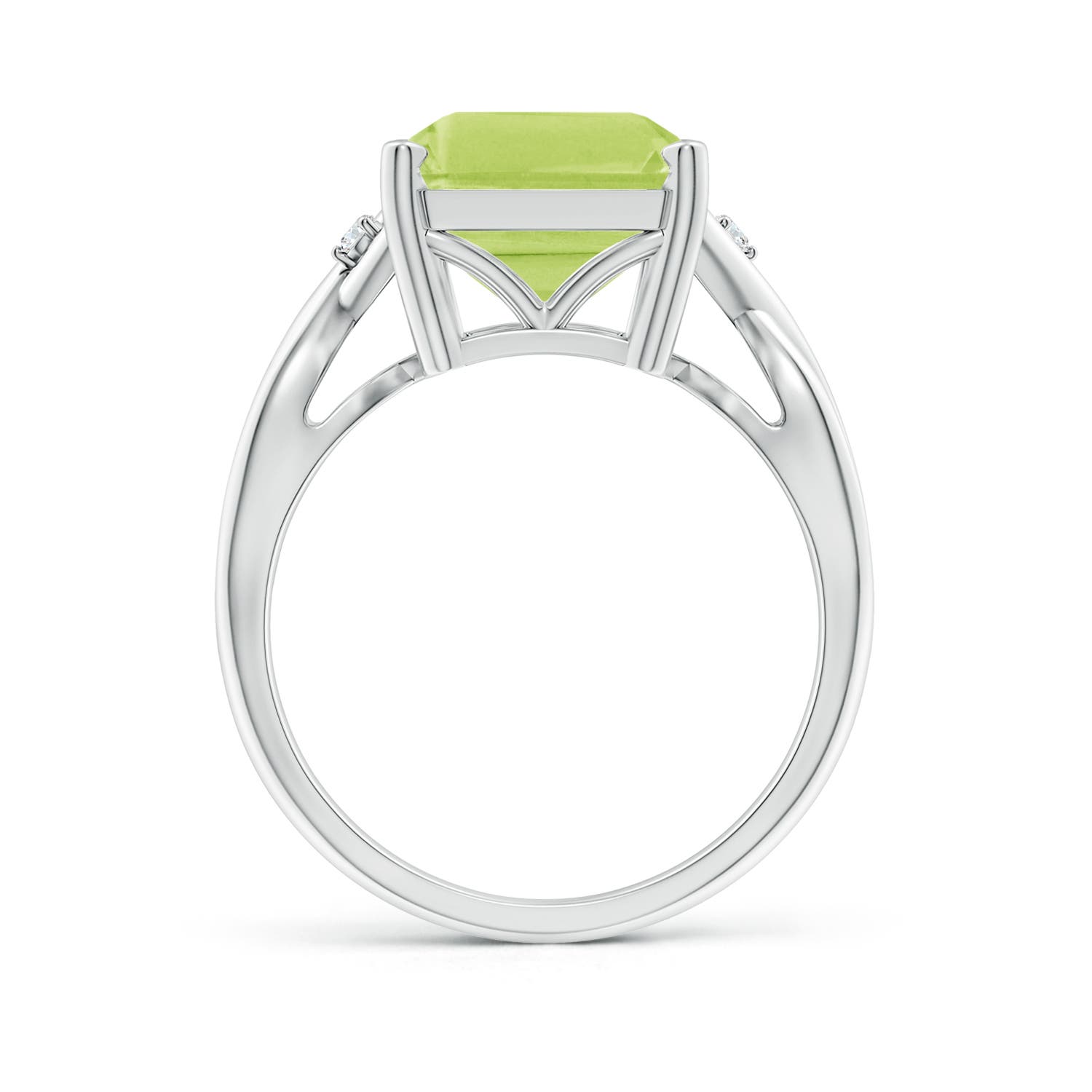 A - Peridot / 7.03 CT / 14 KT White Gold