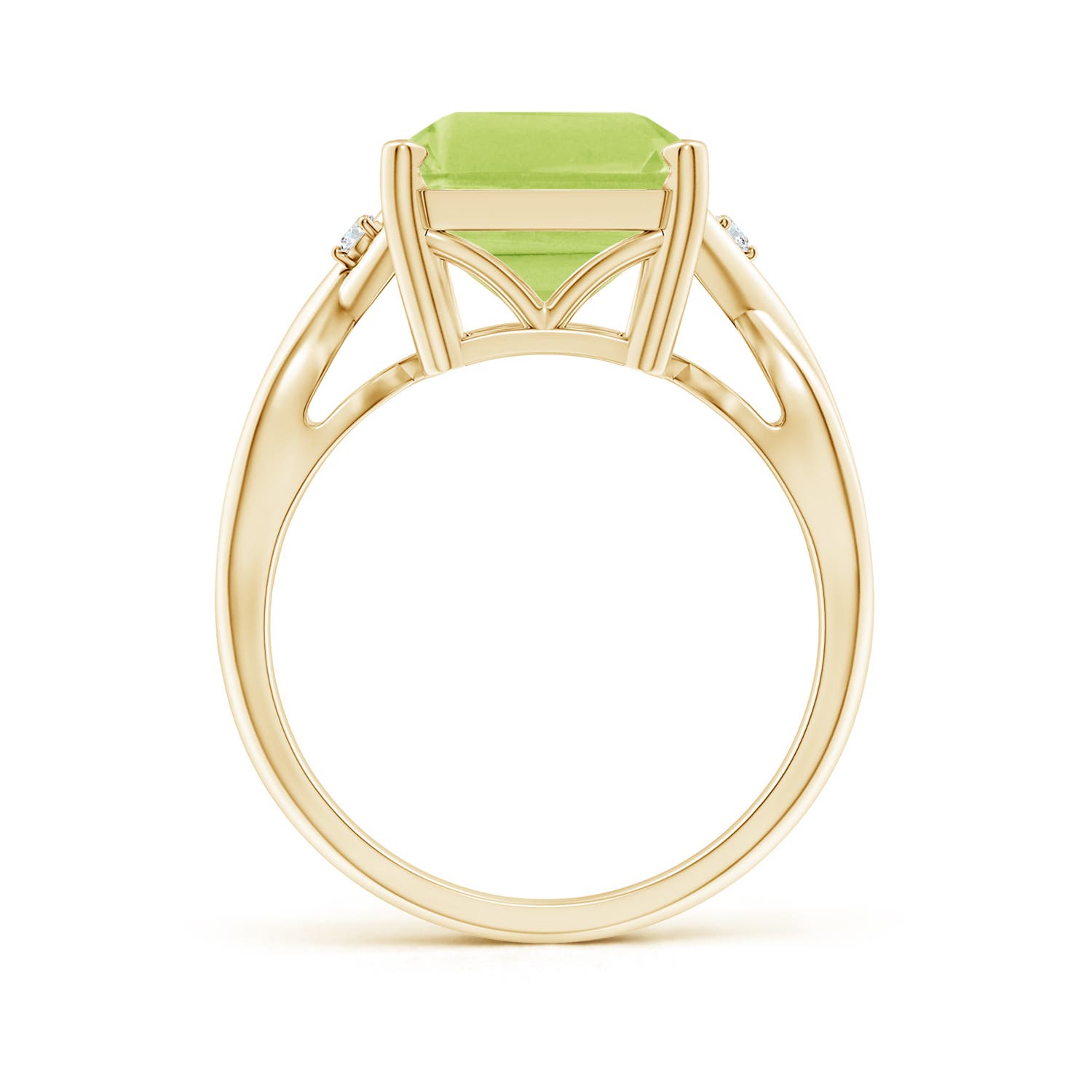 A - Peridot / 7.03 CT / 14 KT Yellow Gold