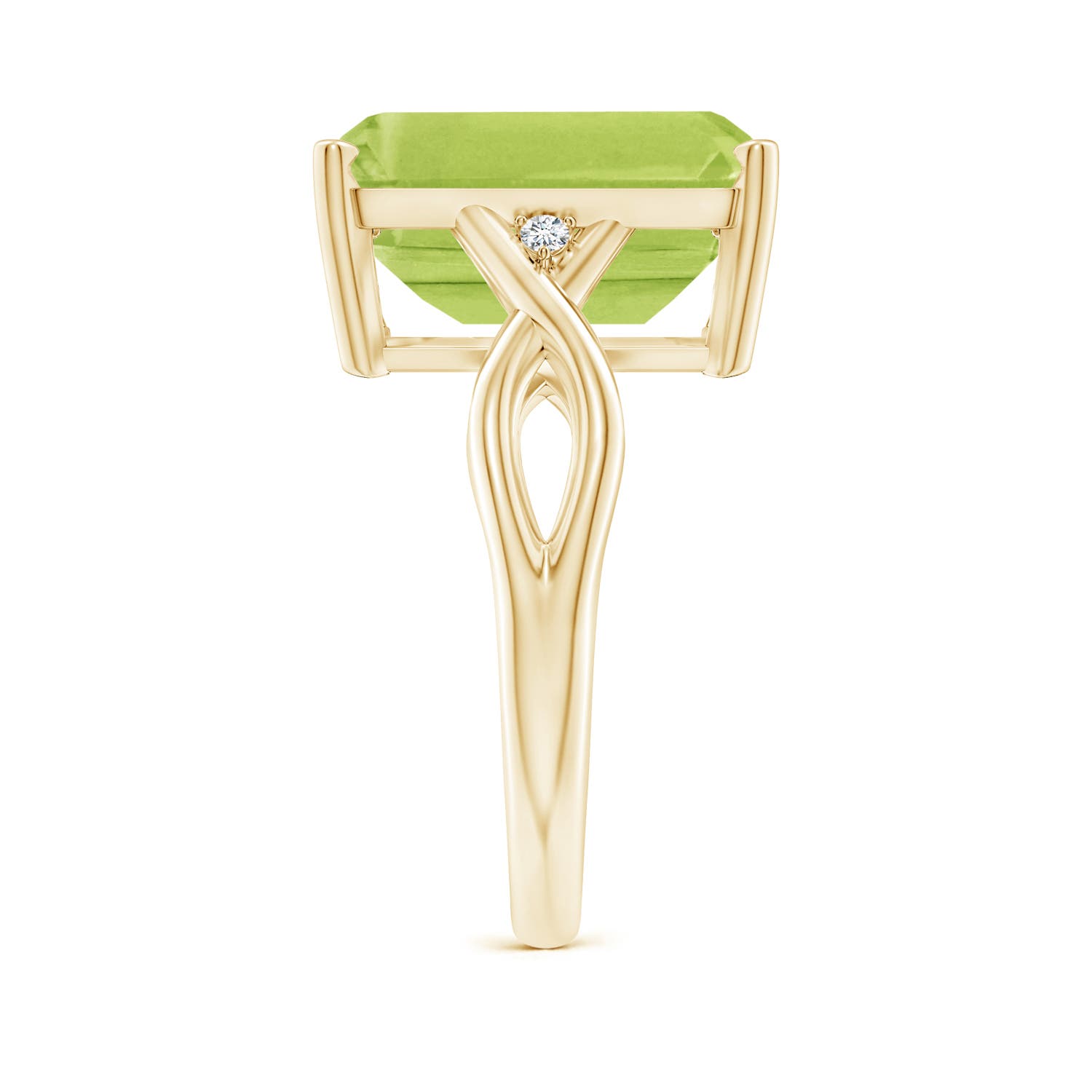 AA - Peridot / 7.03 CT / 14 KT Yellow Gold