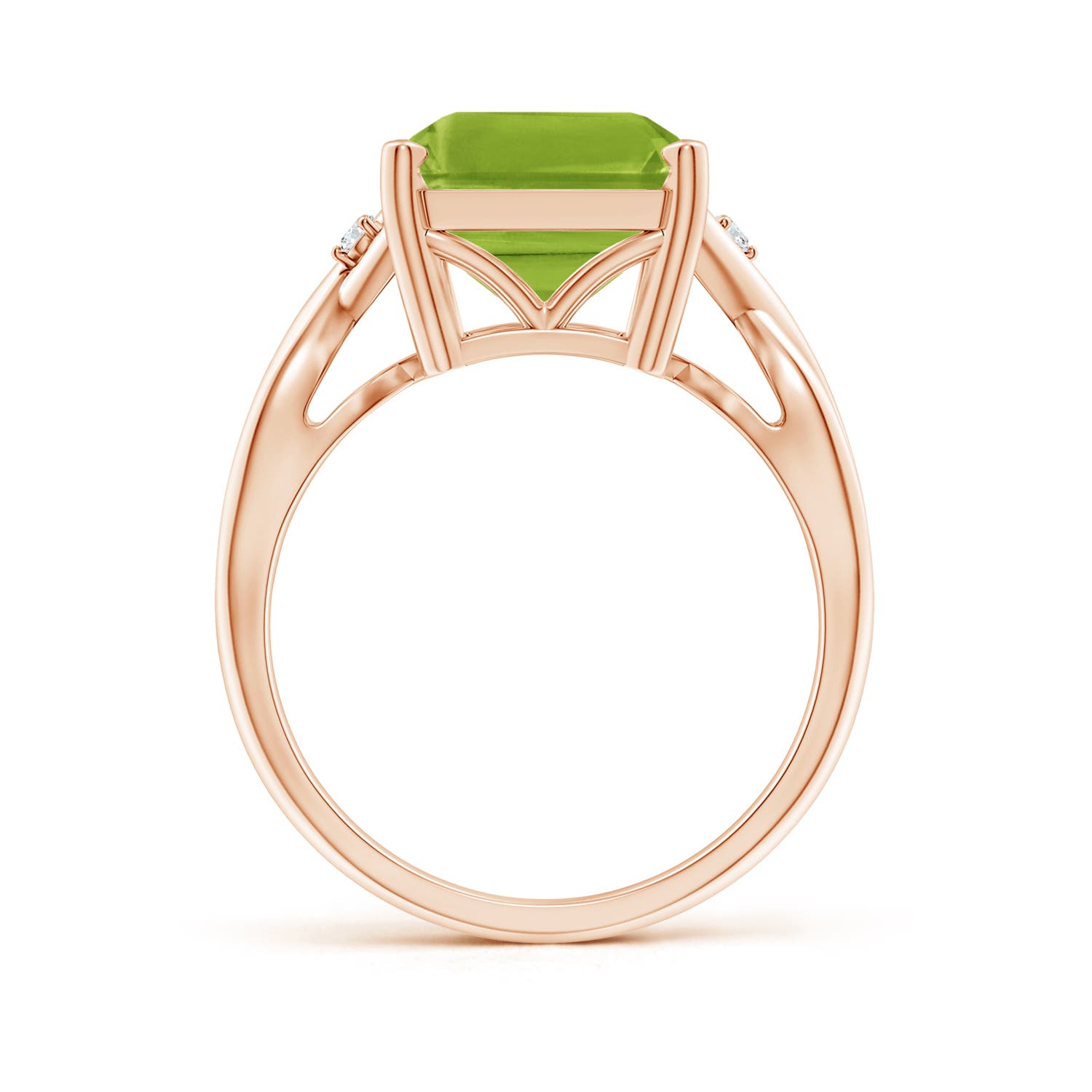 AAA - Peridot / 7.03 CT / 14 KT Rose Gold