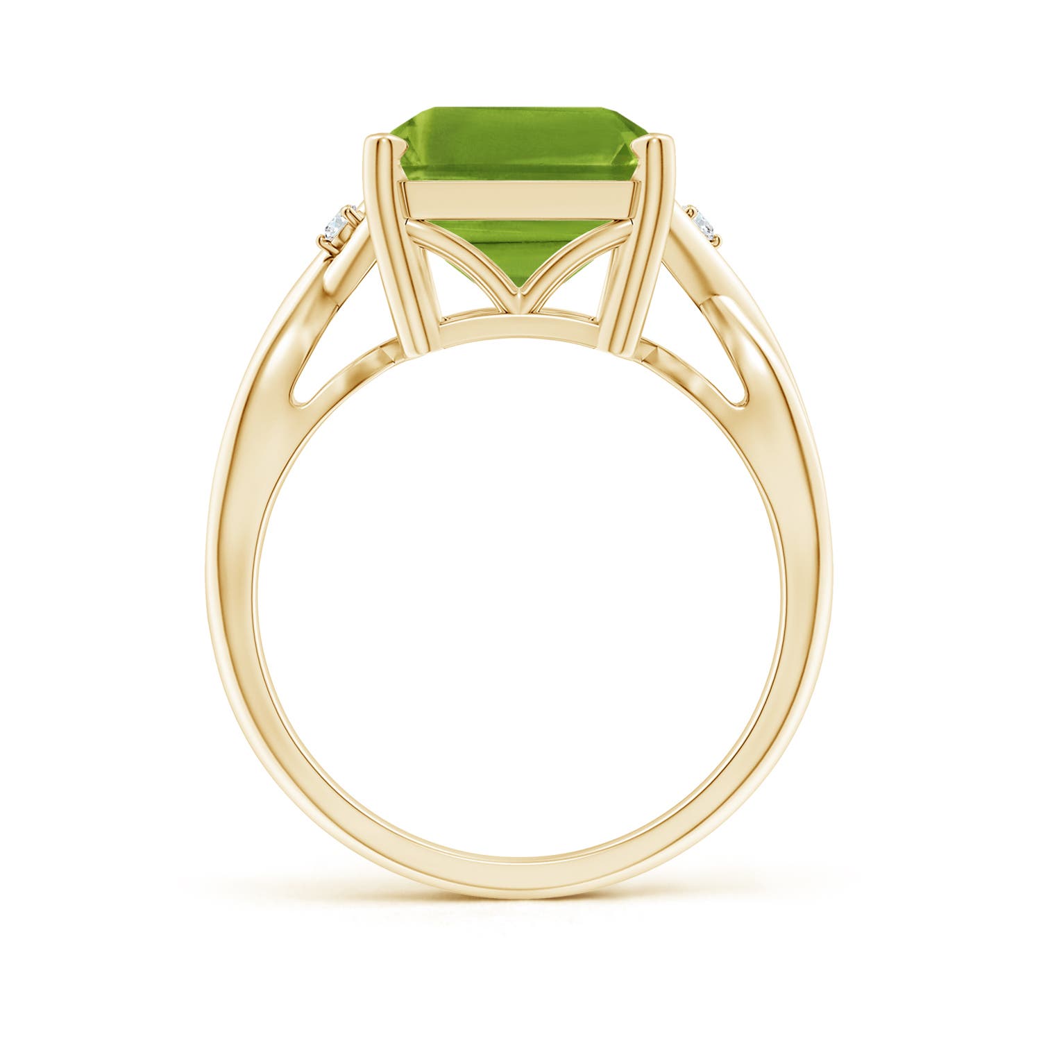 AAAA - Peridot / 7.03 CT / 14 KT Yellow Gold