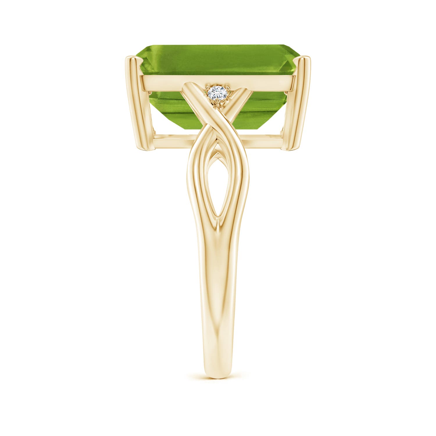 AAAA - Peridot / 7.03 CT / 14 KT Yellow Gold