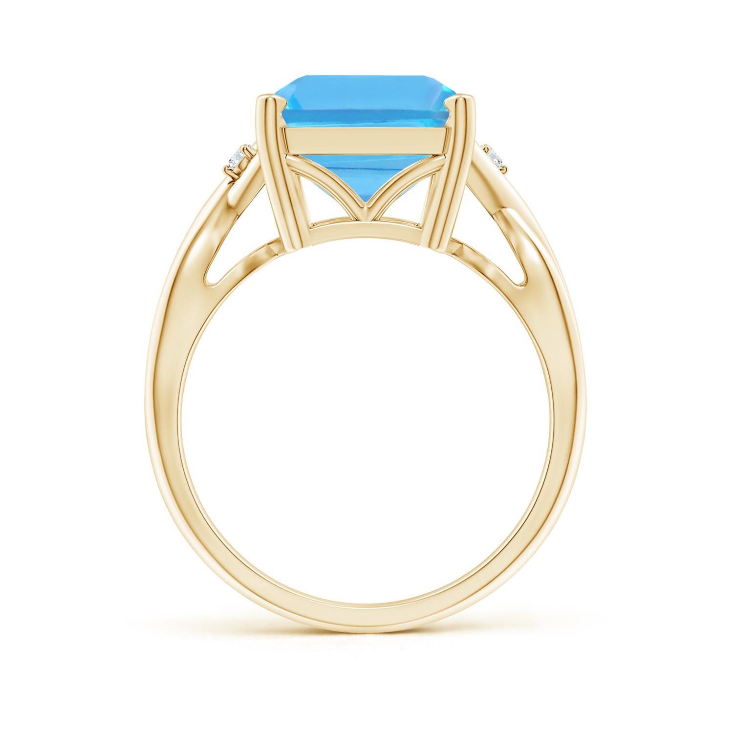 AA - Swiss Blue Topaz / 10.03 CT / 14 KT Yellow Gold