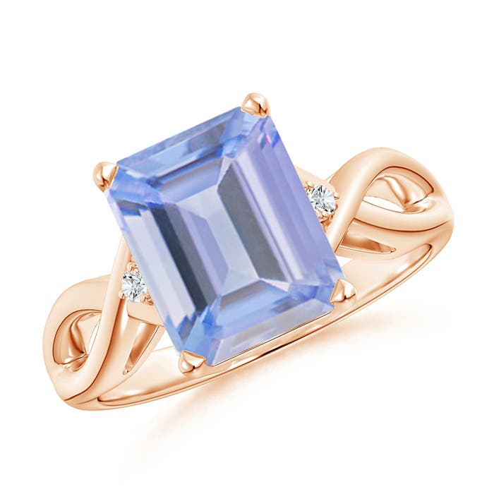 A - Tanzanite / 3.18 CT / 14 KT Rose Gold