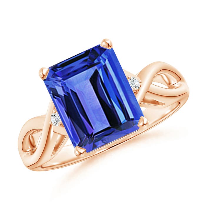 AAA - Tanzanite / 3.18 CT / 14 KT Rose Gold