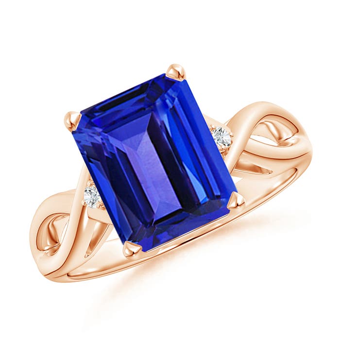 AAAA - Tanzanite / 3.18 CT / 14 KT Rose Gold