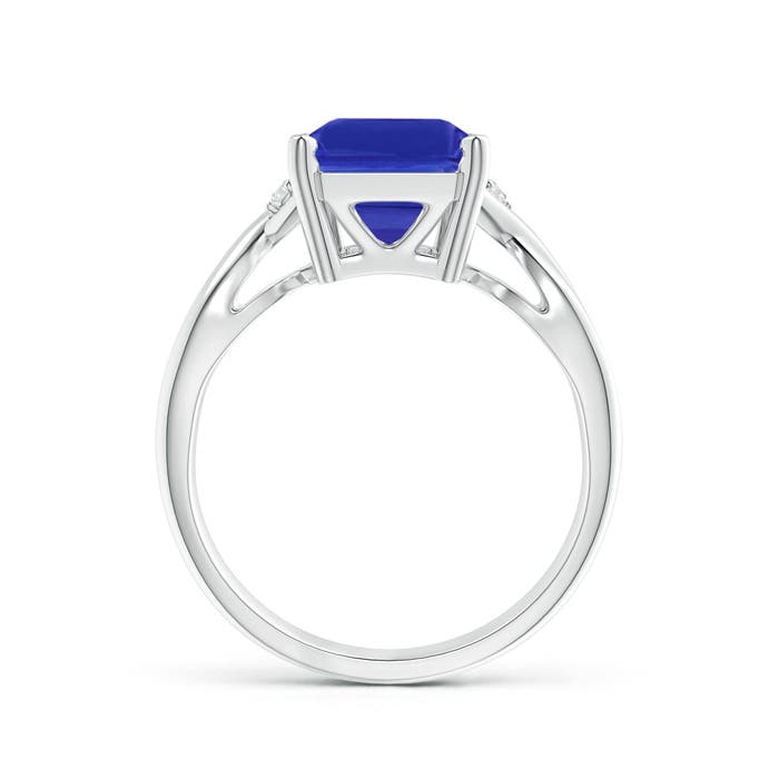 AAAA - Tanzanite / 3.18 CT / 14 KT White Gold