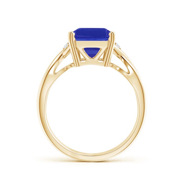 AAAA - Tanzanite / 3.18 CT / 14 KT Yellow Gold