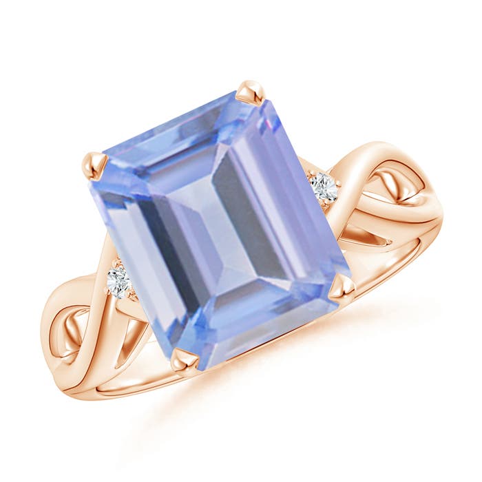 A - Tanzanite / 5.43 CT / 14 KT Rose Gold