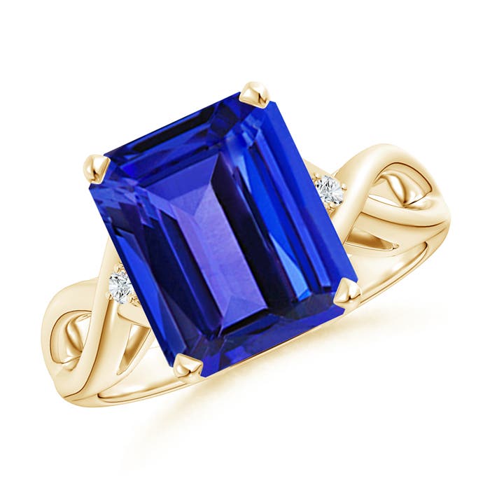 AAAA - Tanzanite / 5.43 CT / 14 KT Yellow Gold