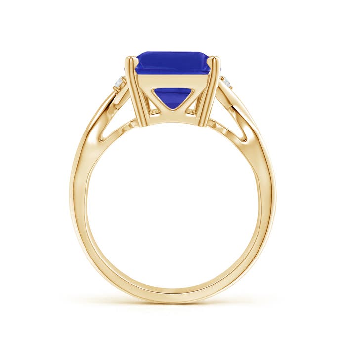 AAAA - Tanzanite / 5.43 CT / 14 KT Yellow Gold