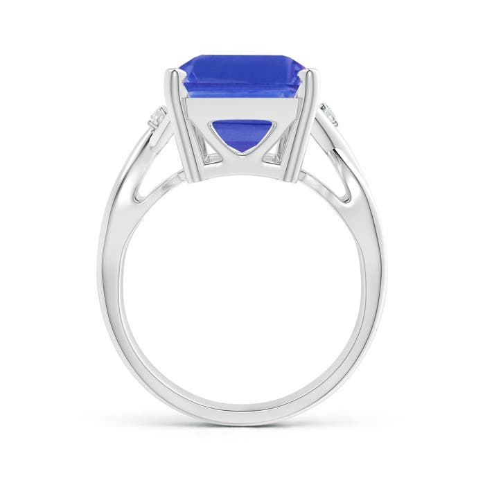 AAA - Tanzanite / 7.03 CT / 14 KT White Gold