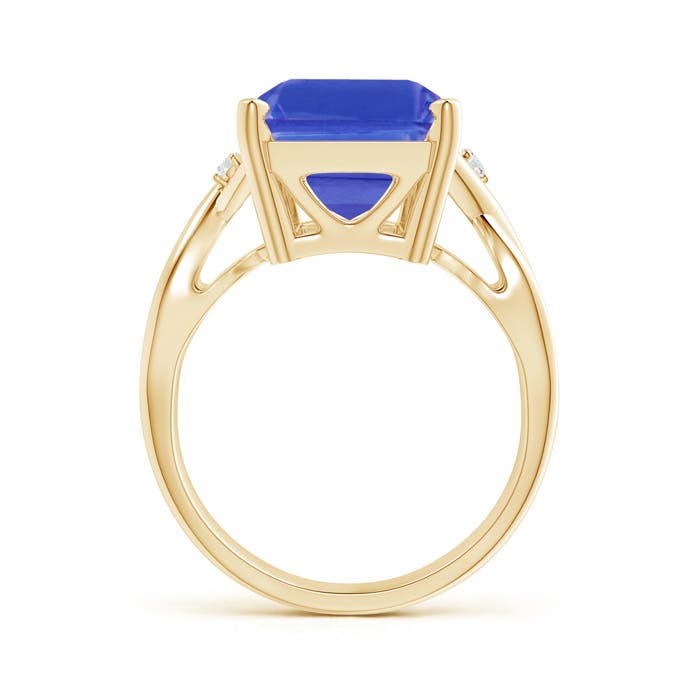 AAA - Tanzanite / 7.03 CT / 14 KT Yellow Gold