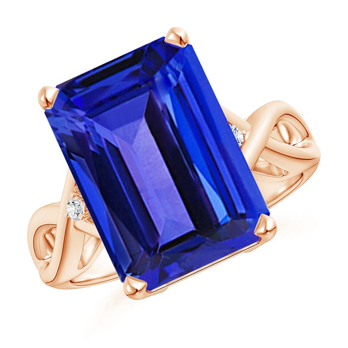 AAAA - Tanzanite / 7.03 CT / 14 KT Rose Gold