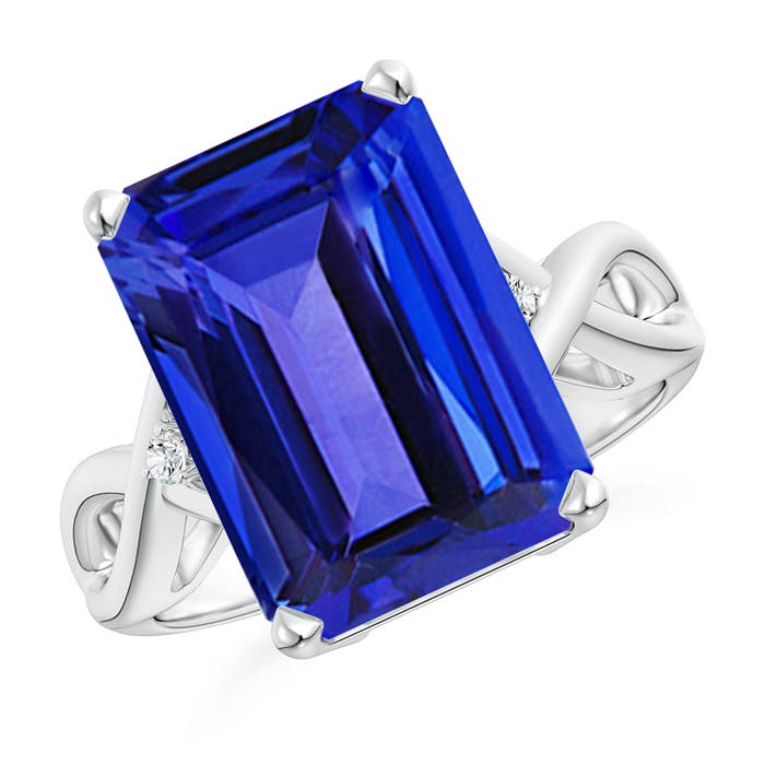 AAAA - Tanzanite / 7.03 CT / 14 KT White Gold