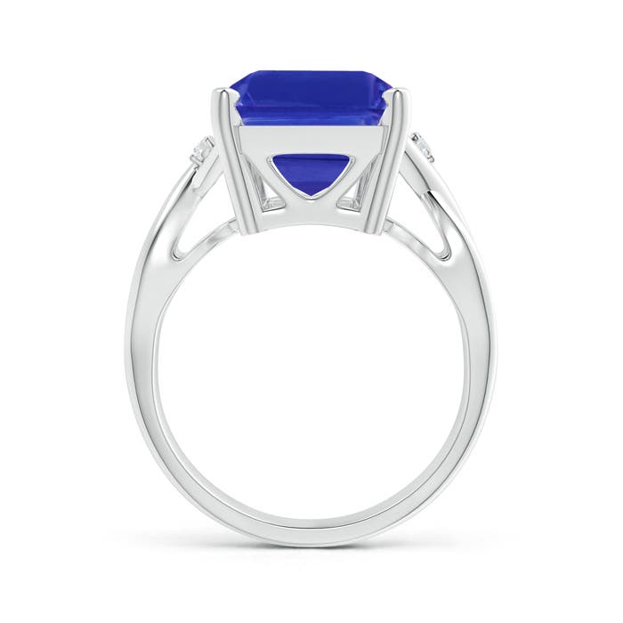 AAAA - Tanzanite / 7.03 CT / 14 KT White Gold