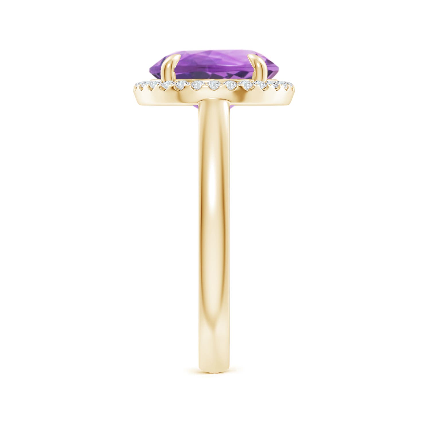 A - Amethyst / 3.37 CT / 14 KT Yellow Gold