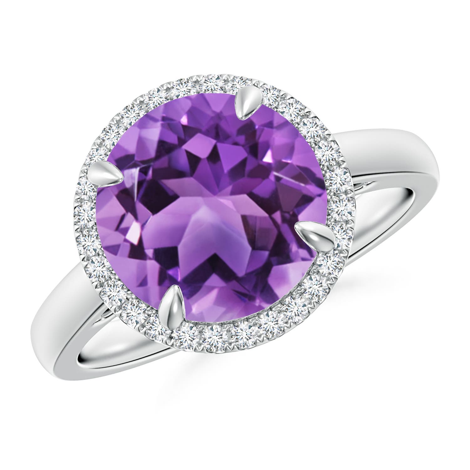 AA - Amethyst / 3.37 CT / 14 KT White Gold