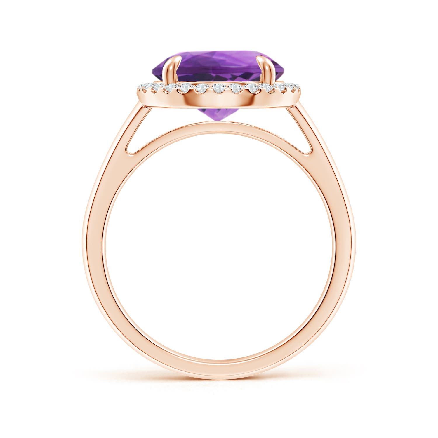 AAA - Amethyst / 3.37 CT / 14 KT Rose Gold