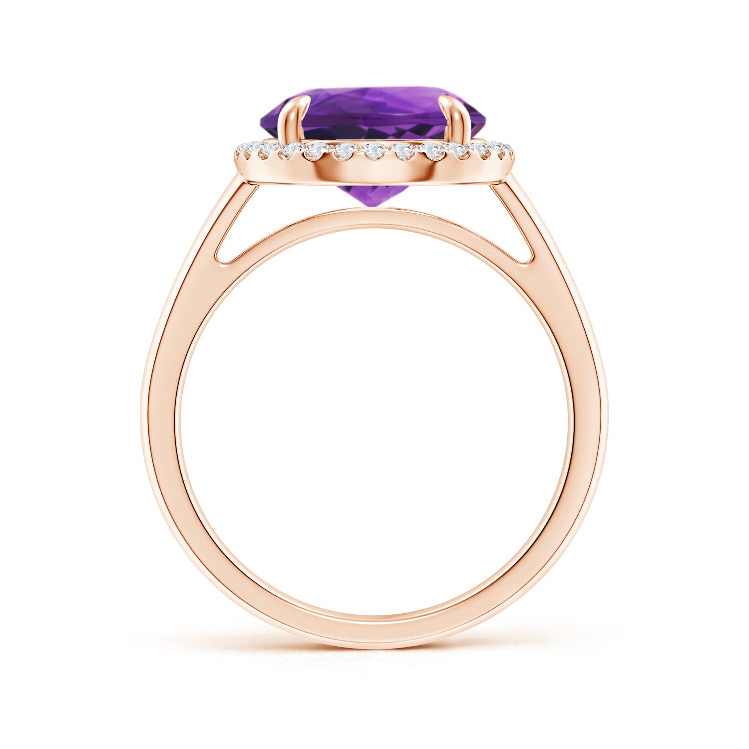 AAAA - Amethyst / 3.37 CT / 14 KT Rose Gold