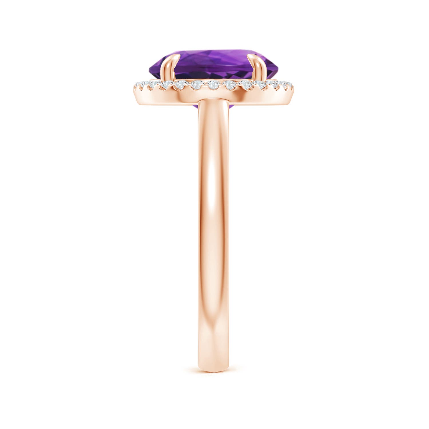 AAAA - Amethyst / 3.37 CT / 14 KT Rose Gold