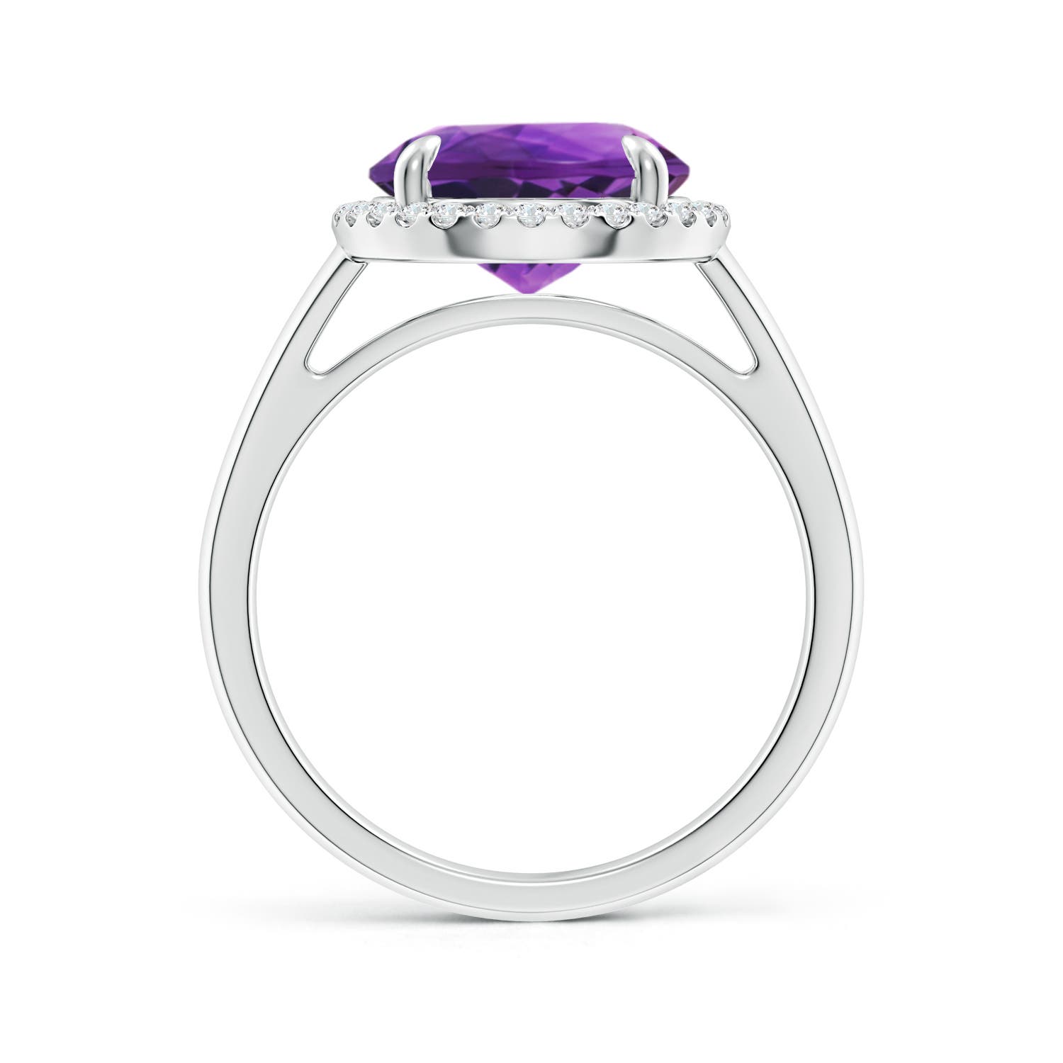 AAAA - Amethyst / 3.37 CT / 14 KT White Gold