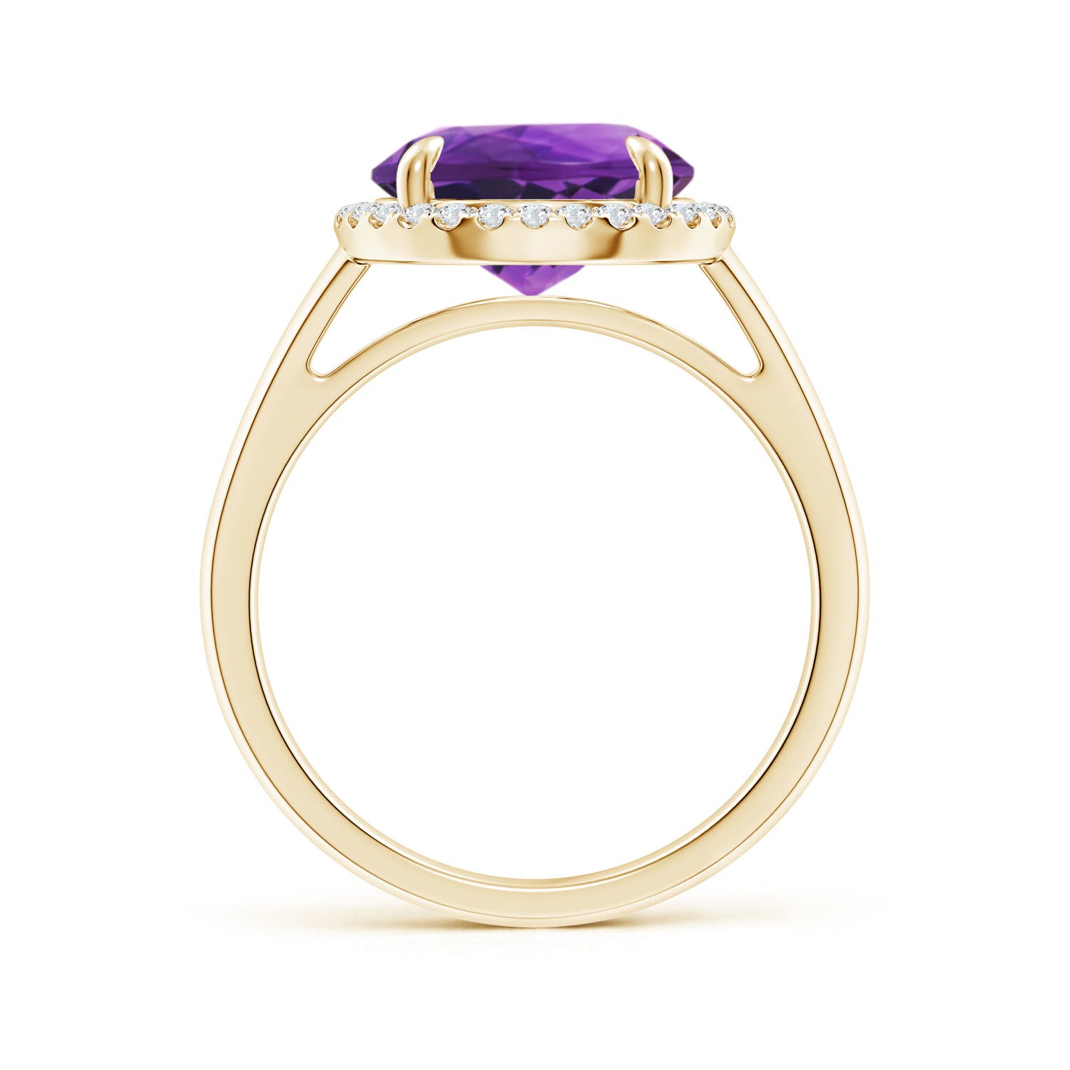 AAAA - Amethyst / 3.37 CT / 14 KT Yellow Gold