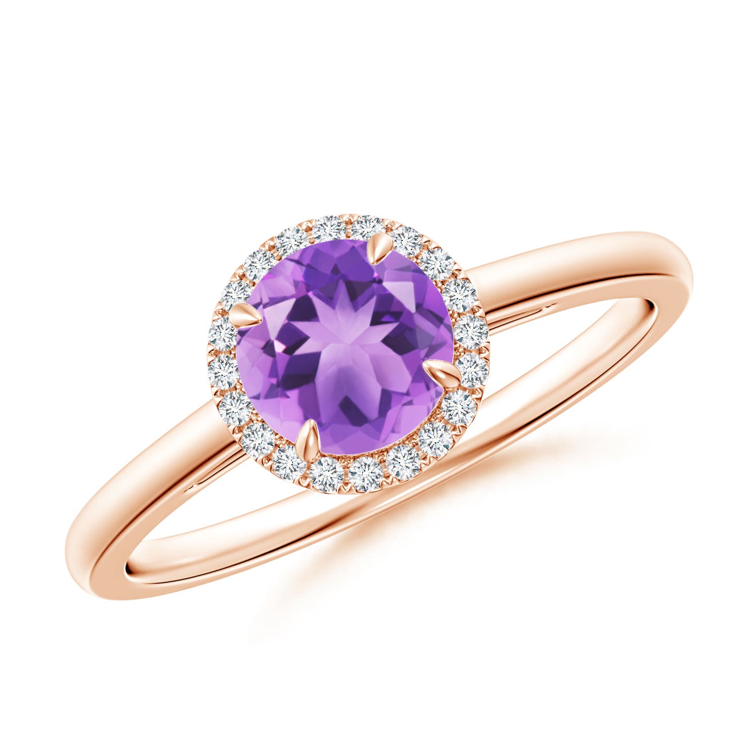 A - Amethyst / 0.9 CT / 14 KT Rose Gold