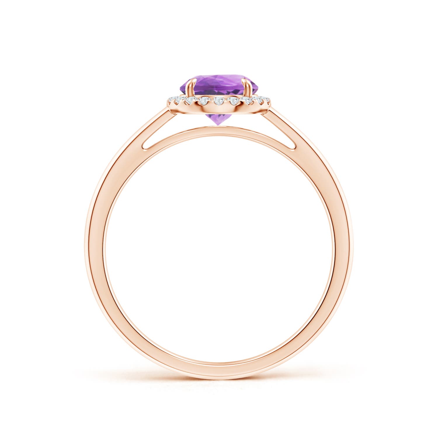 A - Amethyst / 0.9 CT / 14 KT Rose Gold