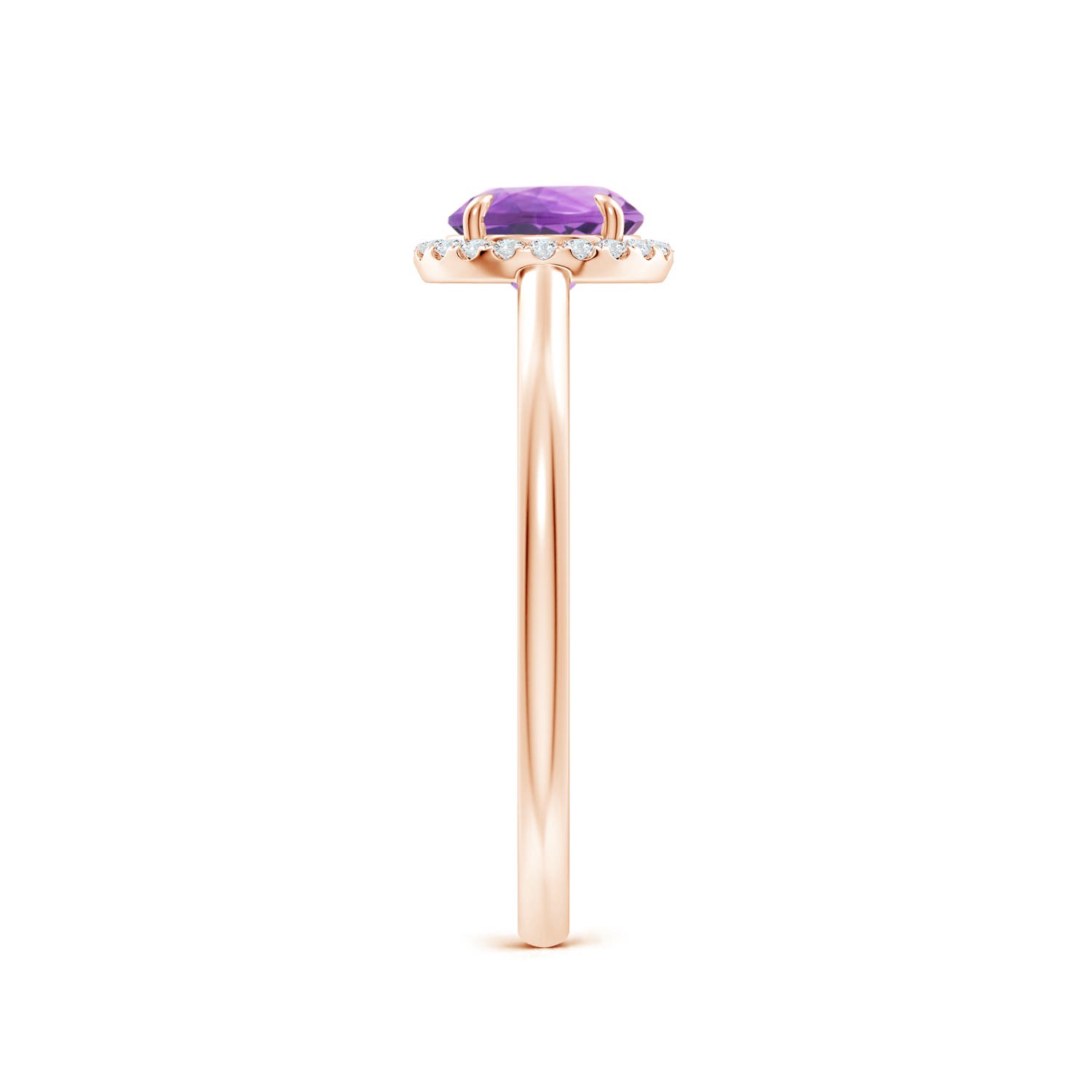 A - Amethyst / 0.9 CT / 14 KT Rose Gold