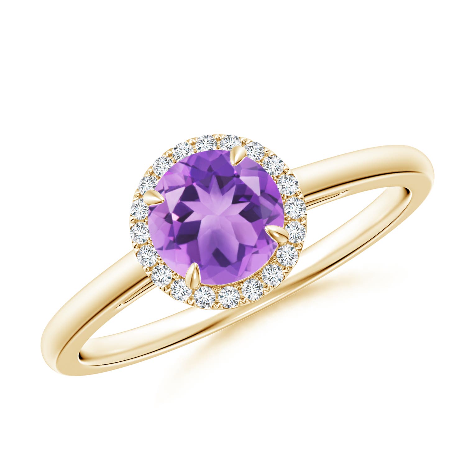 A - Amethyst / 0.9 CT / 14 KT Yellow Gold