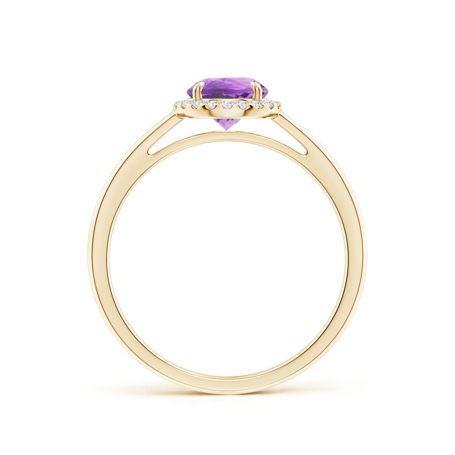 A - Amethyst / 0.9 CT / 14 KT Yellow Gold