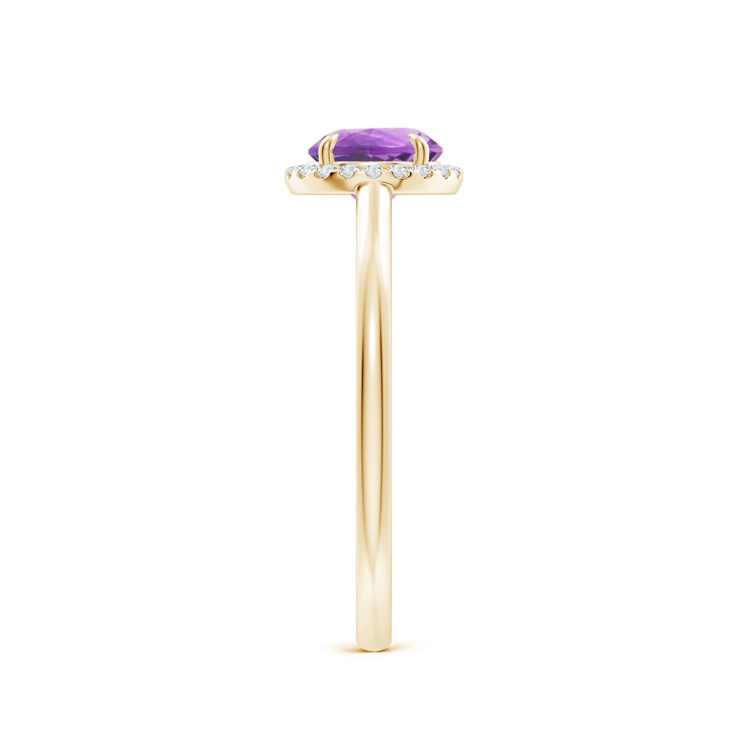 A - Amethyst / 0.9 CT / 14 KT Yellow Gold