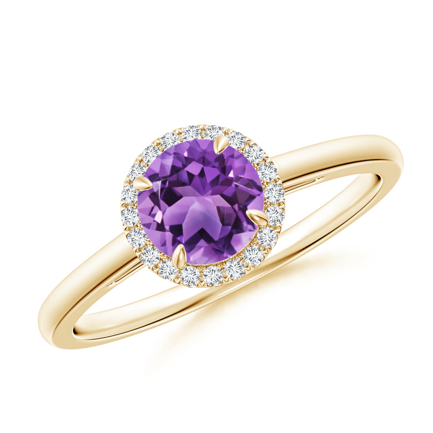 AA - Amethyst / 0.9 CT / 14 KT Yellow Gold