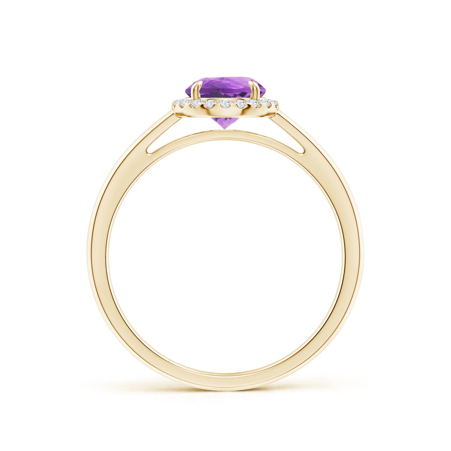 AA - Amethyst / 0.9 CT / 14 KT Yellow Gold