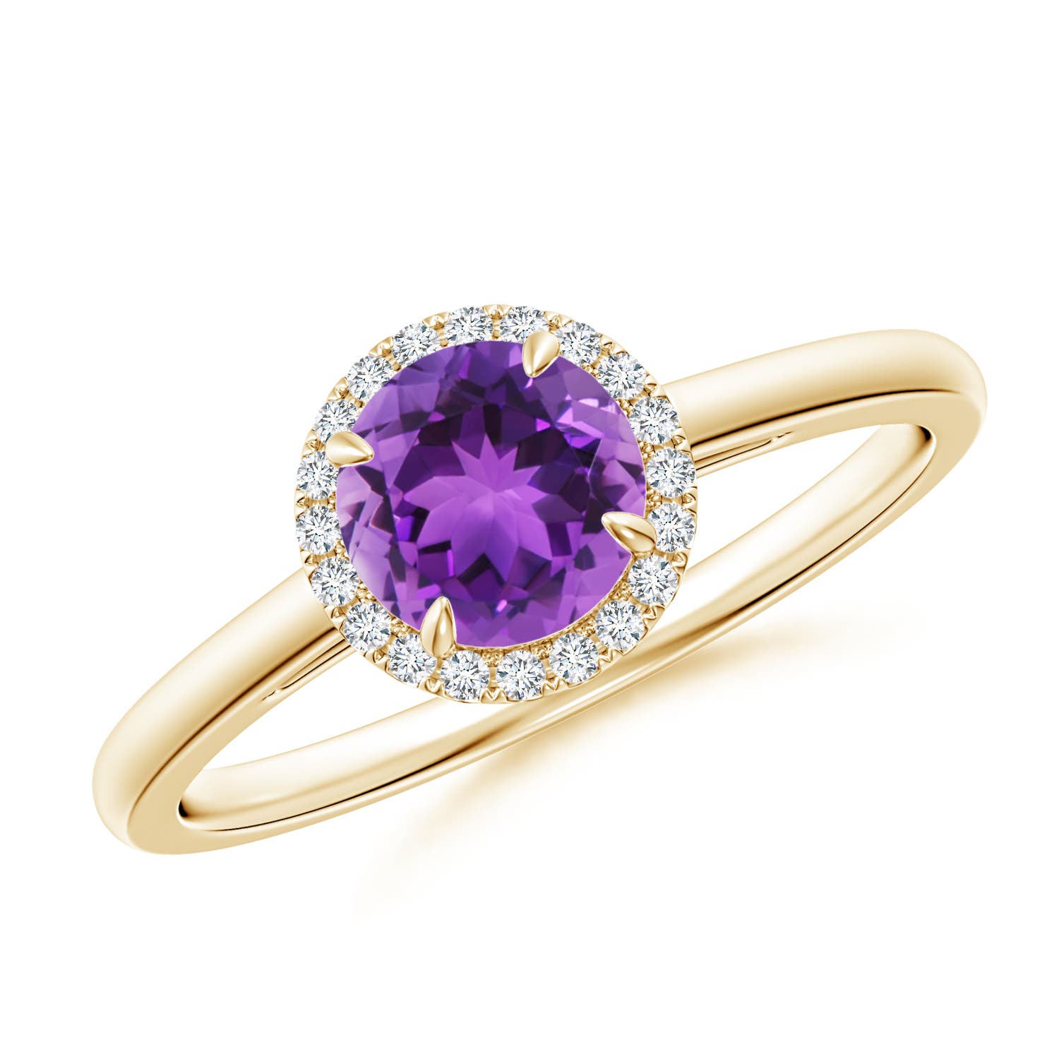 AAA - Amethyst / 0.9 CT / 14 KT Yellow Gold