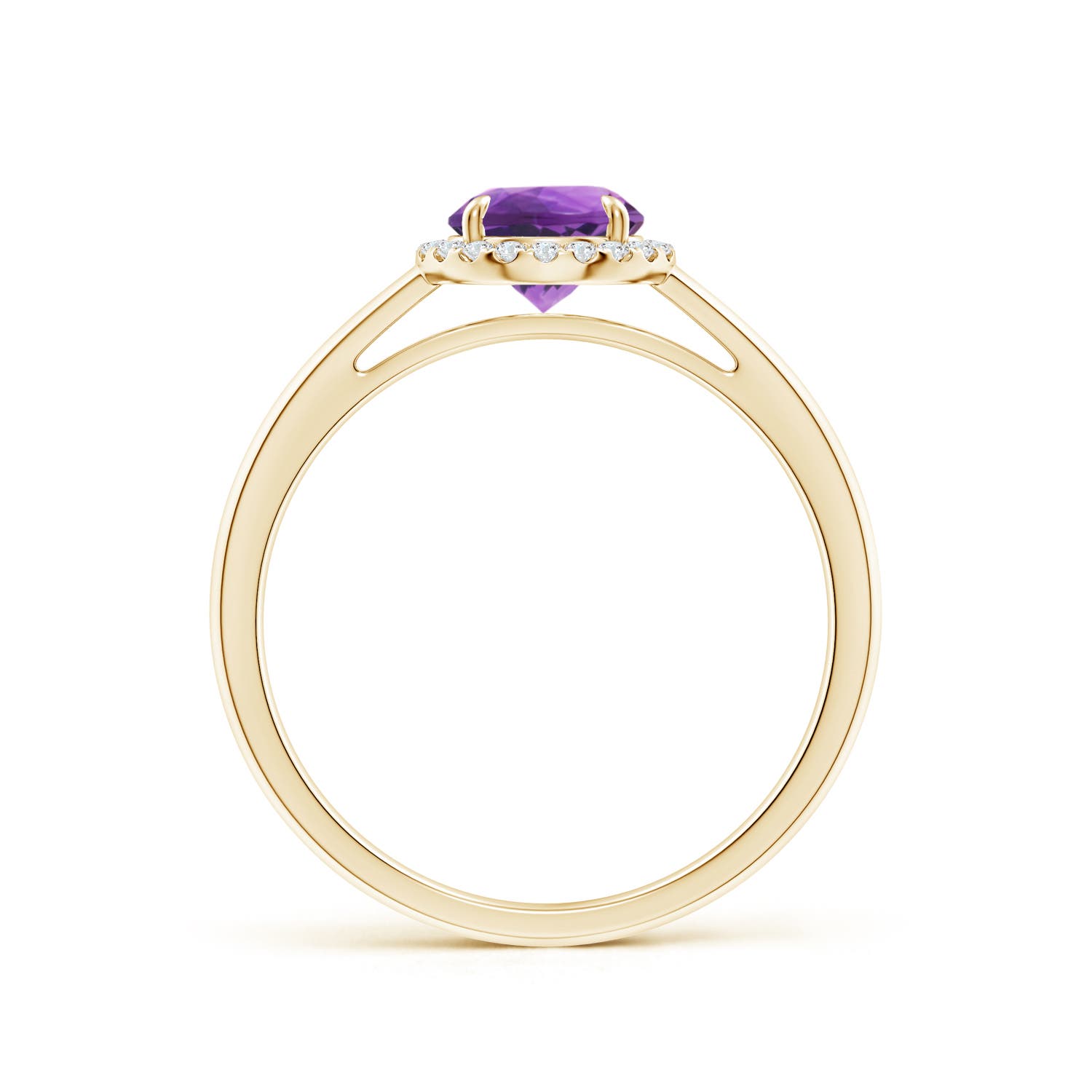 AAA - Amethyst / 0.9 CT / 14 KT Yellow Gold