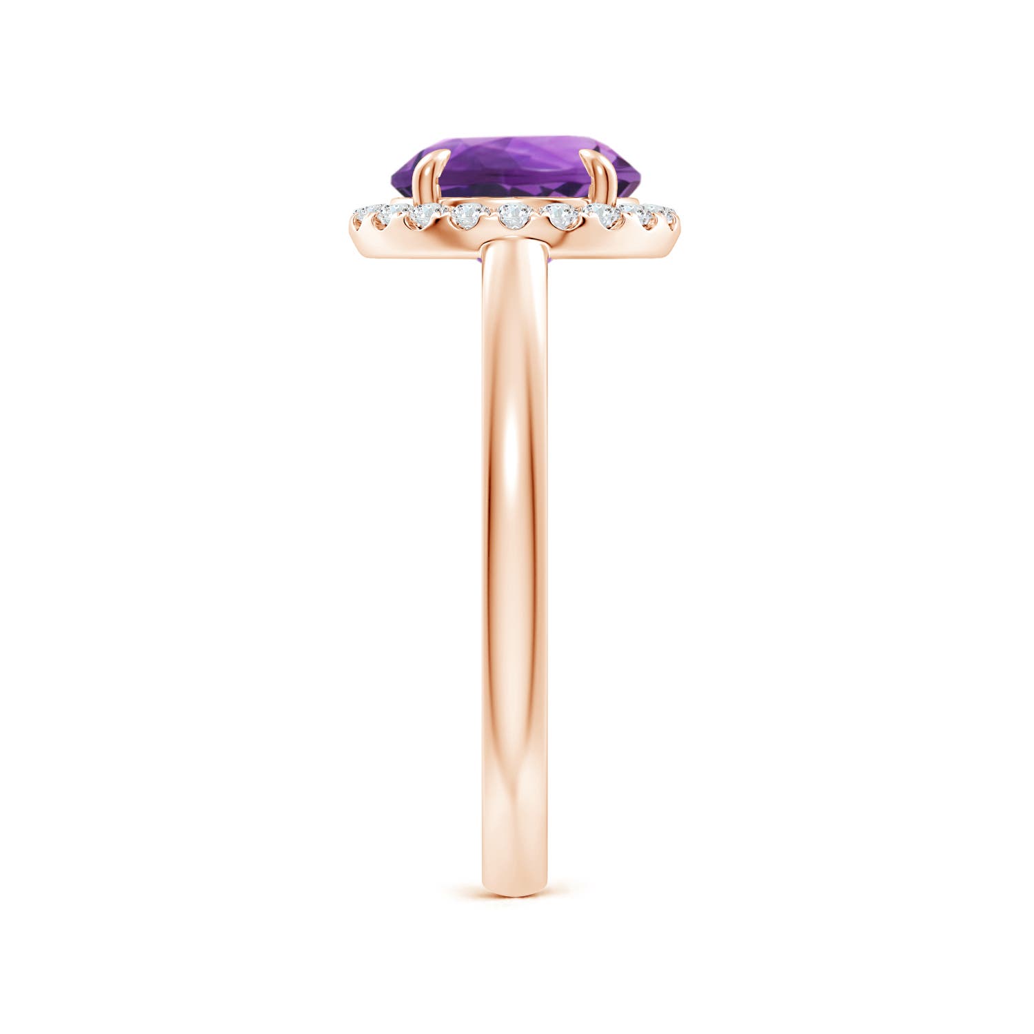 AAA - Amethyst / 1.86 CT / 14 KT Rose Gold