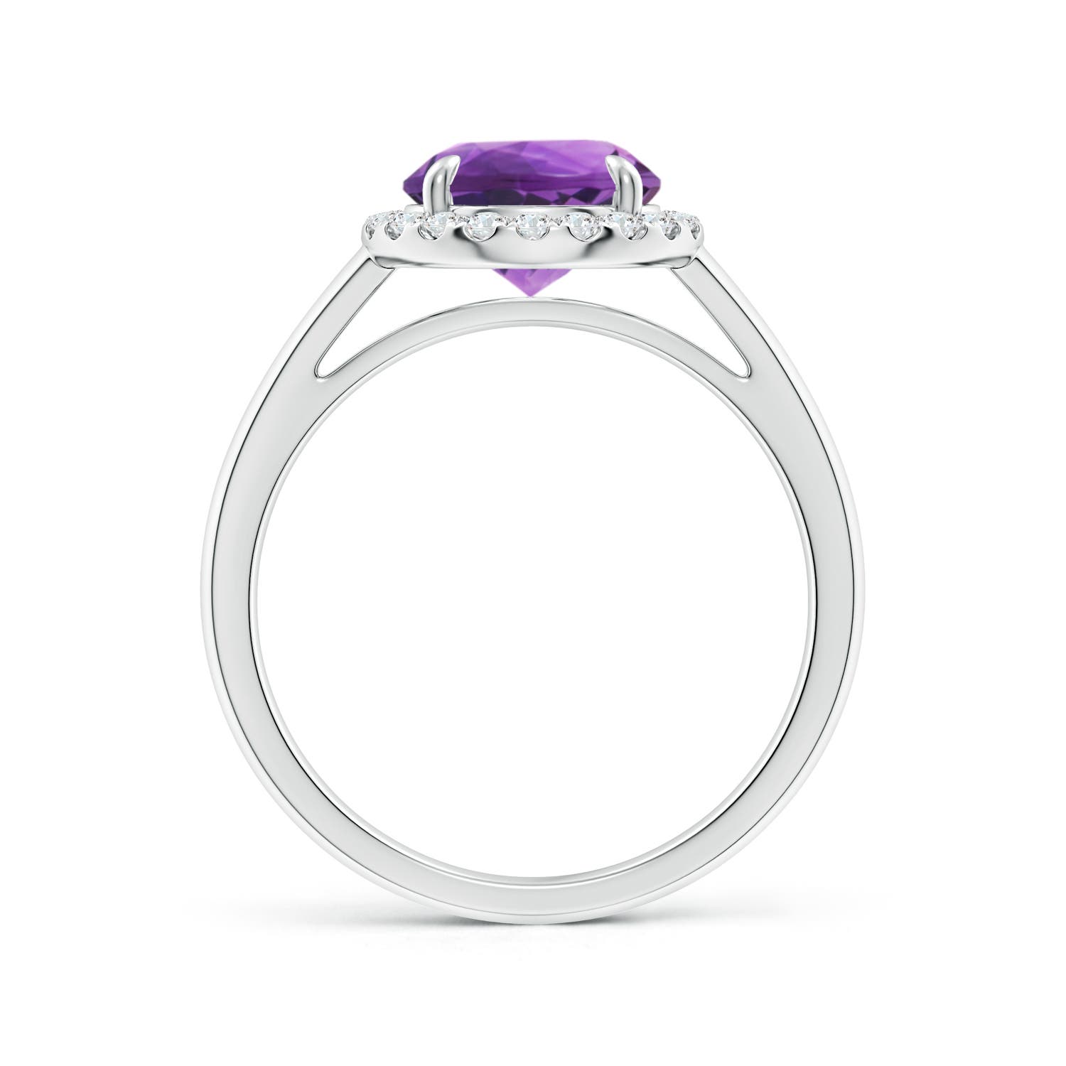 AAA - Amethyst / 1.86 CT / 14 KT White Gold