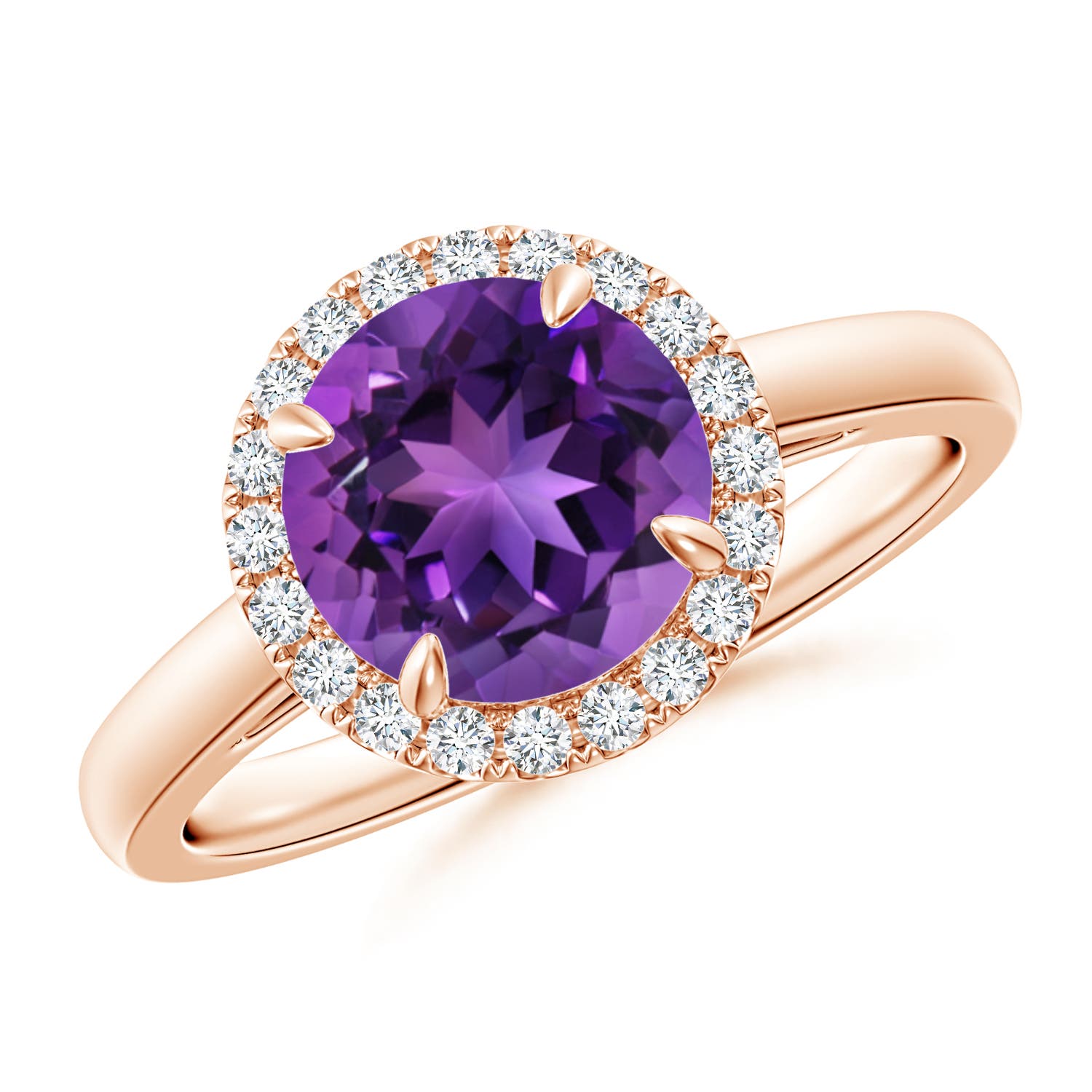 AAAA - Amethyst / 1.86 CT / 14 KT Rose Gold