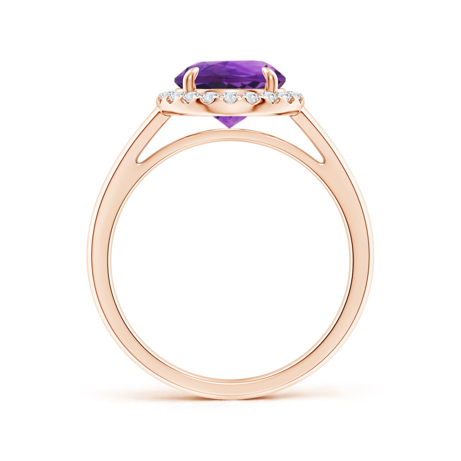 AAAA - Amethyst / 1.86 CT / 14 KT Rose Gold