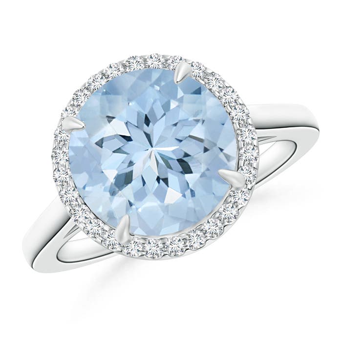 AA - Aquamarine / 3.37 CT / 14 KT White Gold