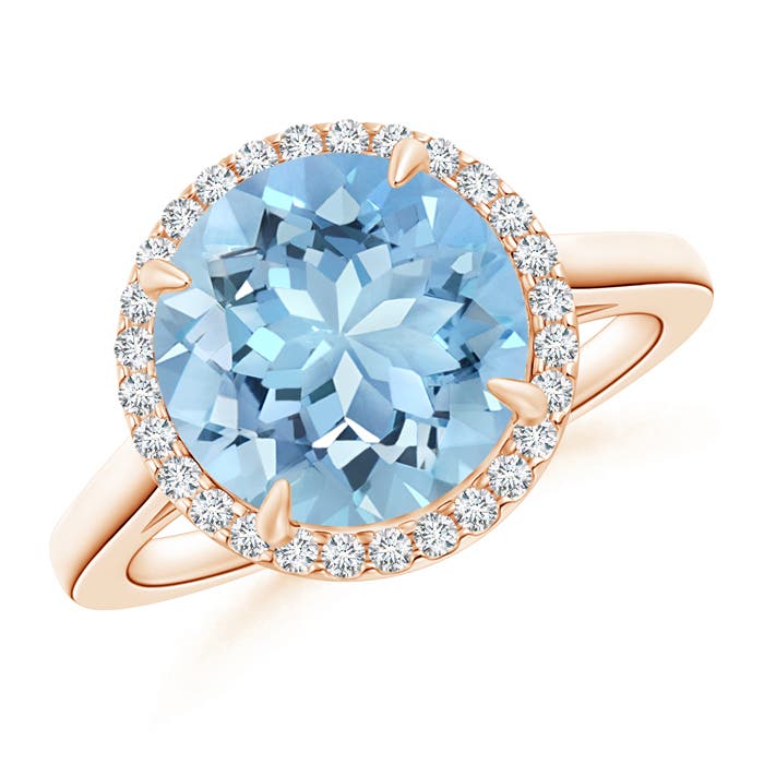 AAAA - Aquamarine / 3.37 CT / 14 KT Rose Gold