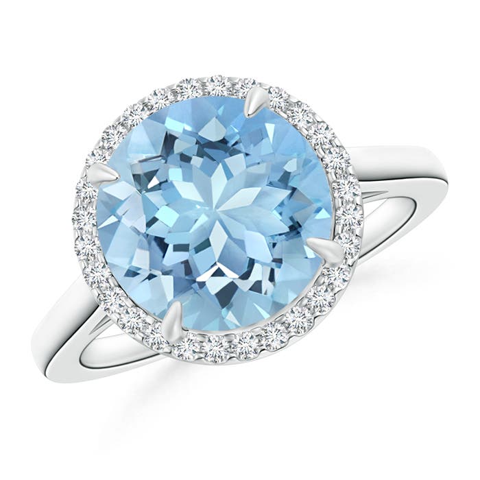 AAAA - Aquamarine / 3.37 CT / 14 KT White Gold