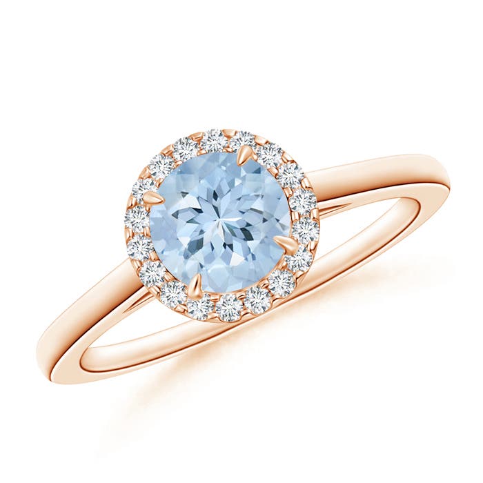 AA - Aquamarine / 0.82 CT / 14 KT Rose Gold