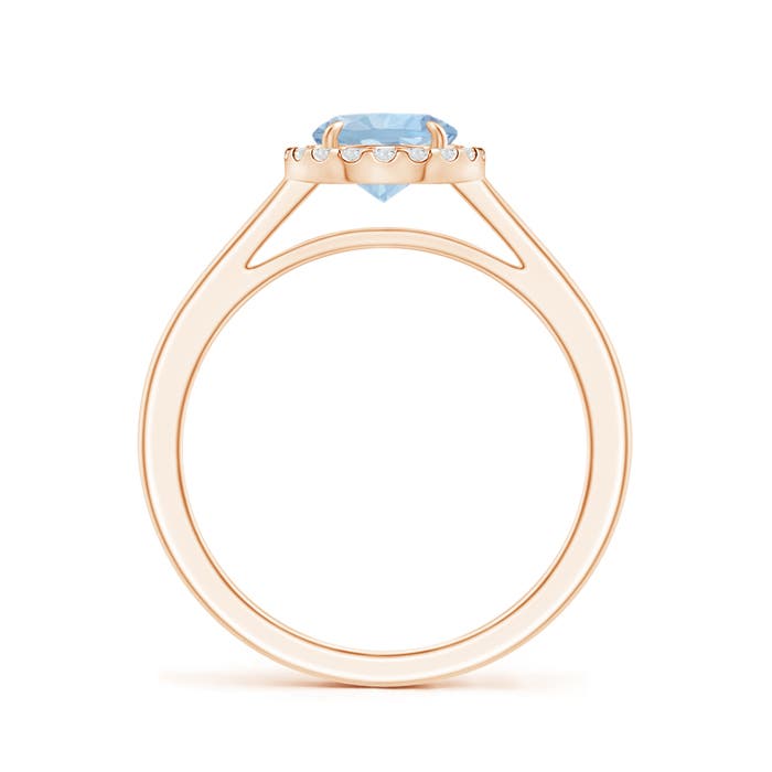 AA - Aquamarine / 0.82 CT / 14 KT Rose Gold