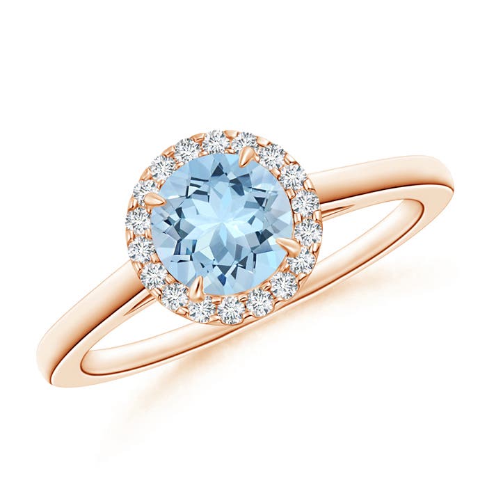 AAA - Aquamarine / 0.82 CT / 14 KT Rose Gold